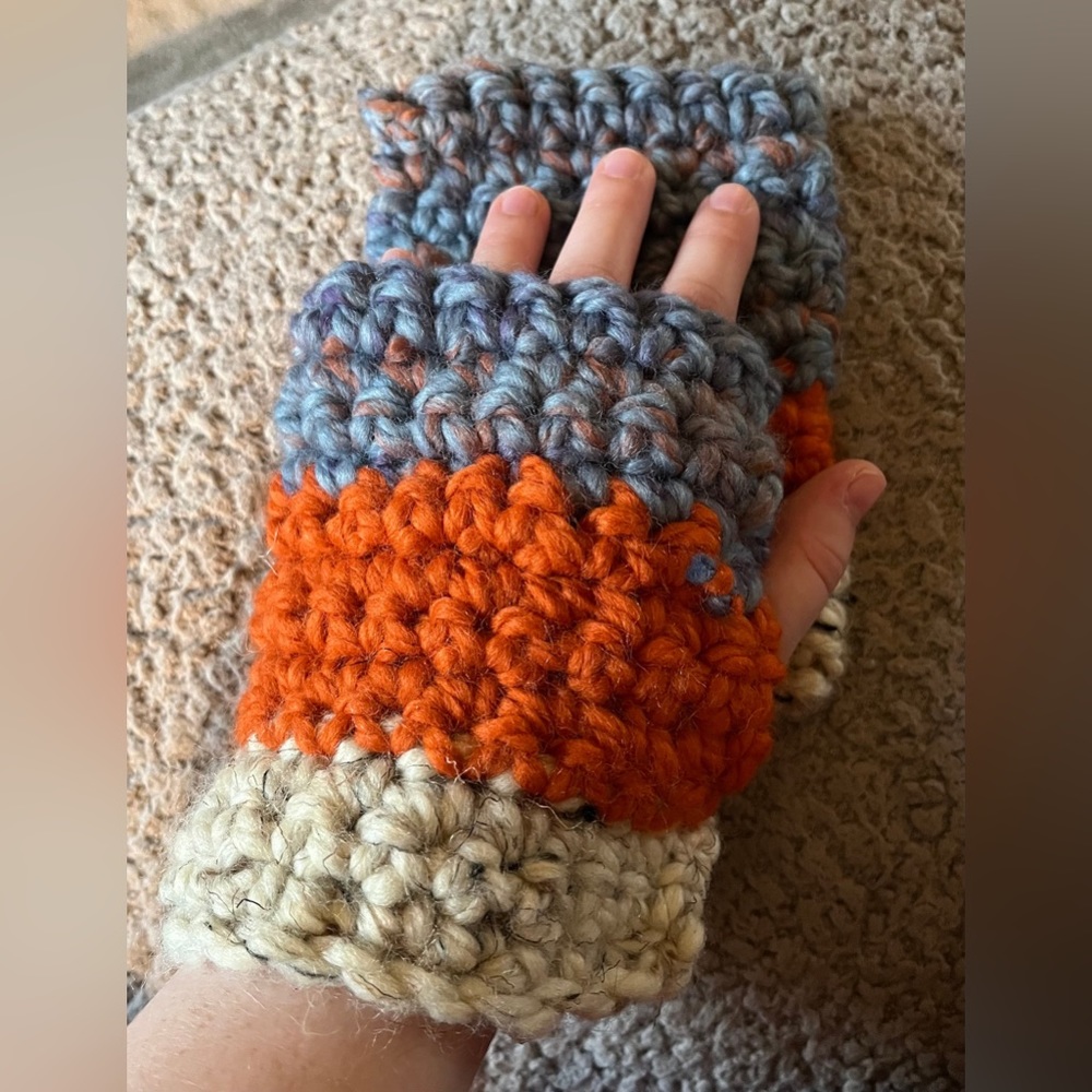 Handmade Crochet Fingerless Gloves